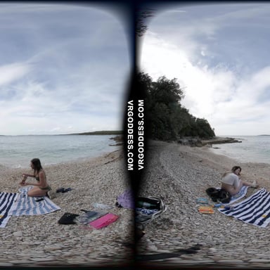 Three Extremely Attractive Models Emmux Rebeka Ruby And Kristina Full Day On Nude Italian Beach VRgoddess vr porn video