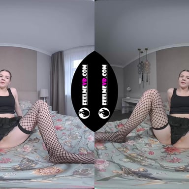 VR180 Ksenija Naked With Open Legs On The Bed FeelmeVR vr porn video