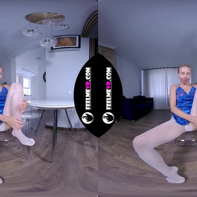 VR180 Nico Shows Her Small Titties And Shaved Vagina FeelmeVR vr porn video