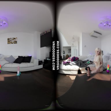 Lily Angelic Tries Banging Herself With Three Different Dildos Lily Angelic VRgoddess vr porn video