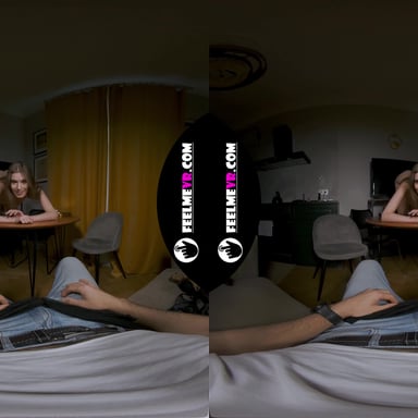 Virtual Reality Striptease With Young Brunette Mary Moon FeelmeVR vr porn video
