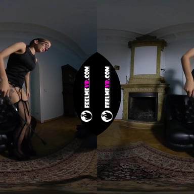 Paula Big Tits Babe Slapping Herself in Old House VR180 Photo Session Backstage FeelmeVR vr porn video