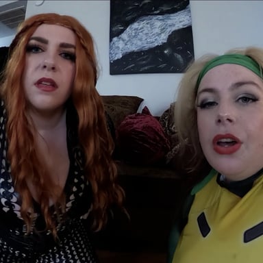 Rogue and Black Widow Fight over Shrunken Tiny Jane Judge vr porn video