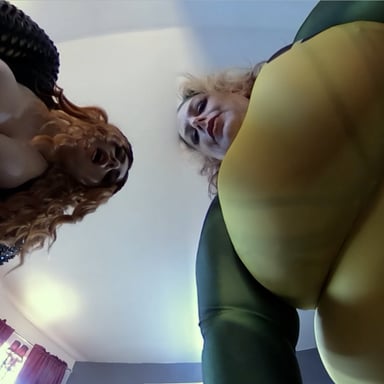 Rogue and Black Widow Fight over Shrunken Tiny Jane Judge vr porn video