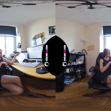 Margarita Young Teen Virtual 3D Strip in My Office FeelmeVR vr porn video