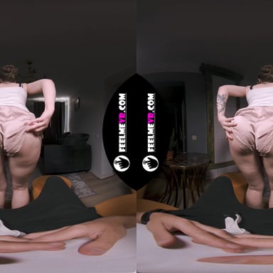 Virtual Reality Striptease Amateur Chubby Girl Aurora FeelmeVR vr porn video