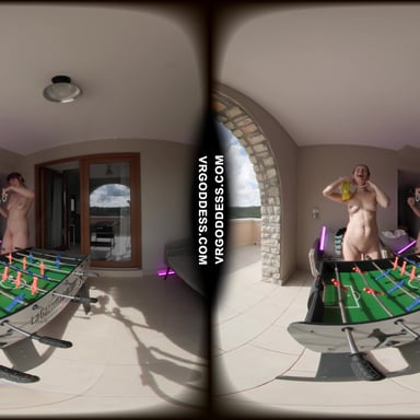 Josie Fresh And Sofie Playing Table Football Nude At The Italian Villa VRgoddess vr porn video