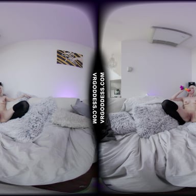 Lily Angelic Masturbating With Her Favorite Rainbow Dildo Lily Angelic VRgoddess vr porn video