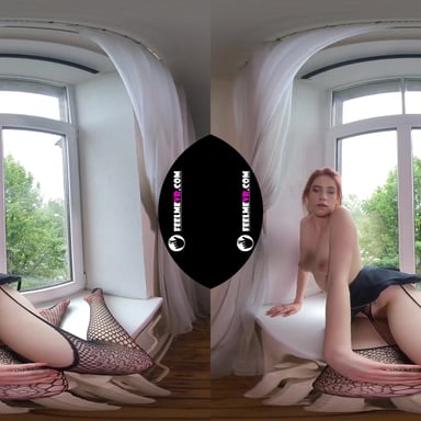 Margarita Young Teen Virtual 3D Strip On The Window FeelmeVR vr porn video