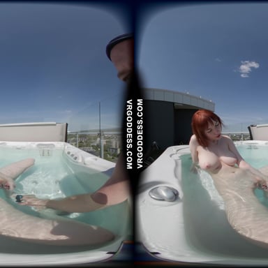 Lily Mays Behind The Scenes Rooftop Jacuzzi Masturbating Underwater VRgoddess vr porn video