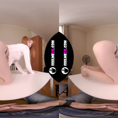 Virtual Reality Striptease With Redhead Teen Vladislava FeelmeVR vr porn video
