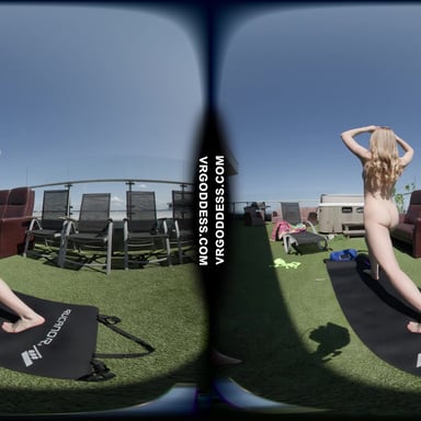 Kitty Kate Nude Yoga Afternoon On A Sunny Windy Day VRgoddess vr porn video