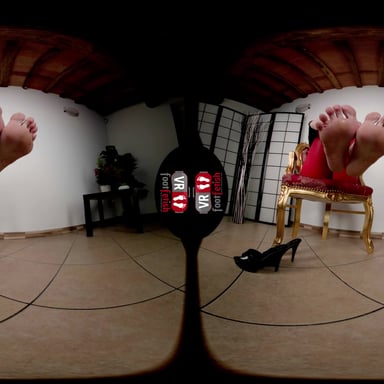 Hottie In Leather Pants Is The Queen Of Foot Teasing Redsnow VRFootFetish vr porn video