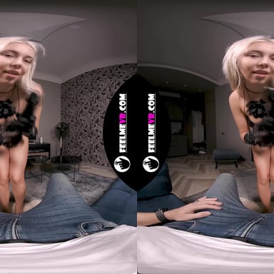 VR180 Nico Fucks Herself With A Big Black Fake Dick FeelmeVR vr porn video