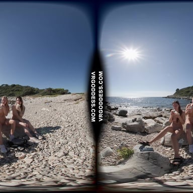 Kayaking And Hiking Nude On An Abandoned Italian Island On Vacation With Kristina Emmux Rebeka Ruby VRgoddess vr porn video