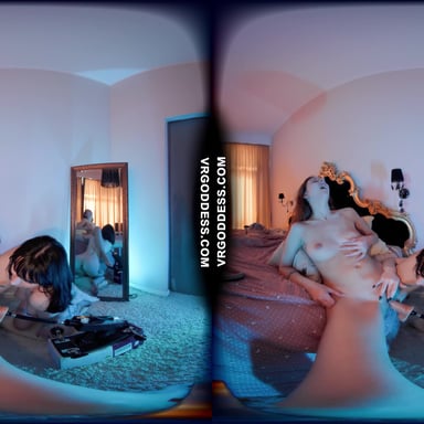 Rebeka Ruby Gets Banged Out By The Fucking Machine With Aloida Helping Hand VRgoddess vr porn video