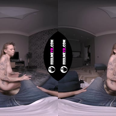 Virtual Reality Striptease With Tattooed Babe Melissa FeelmeVR vr porn video