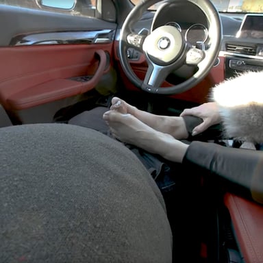 Sabdeluxe - Car Footjob Sabdeluxe VR vr porn video