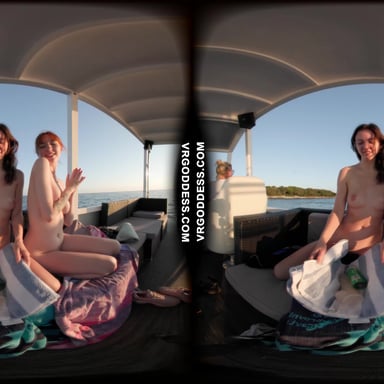 Lily Mays Uses Dildo And Her Pussy Licking Tongue On Rebeka Ruby Sunset Boat Ride VRgoddess vr porn video