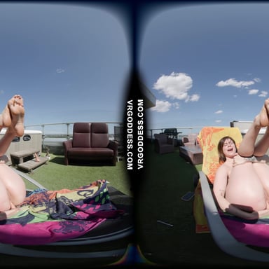 Melonie Oiled Up Sunbathing Finger Masturbating Her Pussy And Asshole Outdoors VRgoddess vr porn video