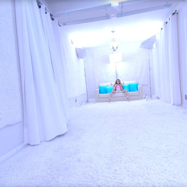 Beautiful Teen Blonde Strips in The White Studio Daisy Foxxx NewPornStarlets vr porn video1