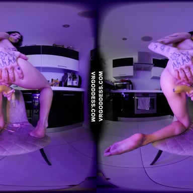 Dora Going Bananas And Masturbating With Fruit In The Kitchen VRgoddess vr porn video
