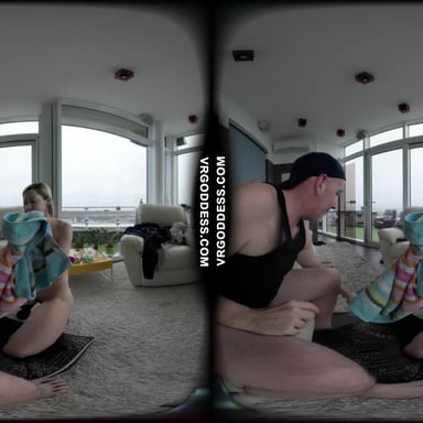 Bleika Gives Dirty Director A Deepthroat Blowjob And Swallows Cum VRgoddess vr porn video