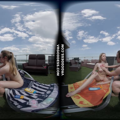 Babyhunterz With Her New Friend Kitty Kate Sunbathing Nude And Touching Under The Sun VRgoddess vr porn video