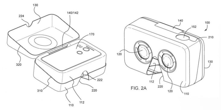 Google Patents Smartphone Packaging Box as an Entry Level VR Headset