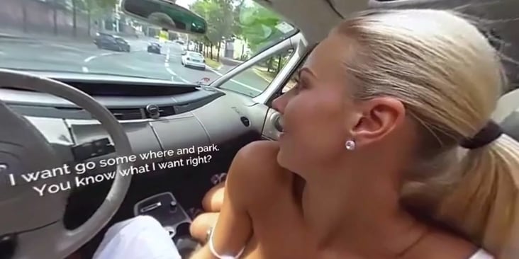 VR Car Sex Adventures with Nathaly Cherie