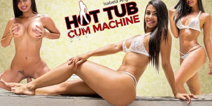 Hot Latina Babe in a Hot Tub - What Is Not to Like?