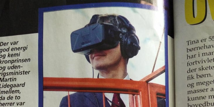 Crown Prince of Denmark Tries Virtual Reality