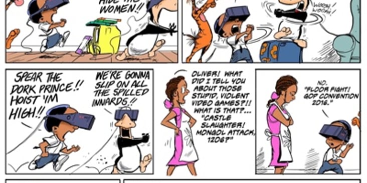 Popular Comic About VR by Berkeley Breathed's Bloom County
