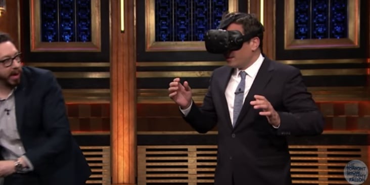 Jimmy Fallon Gets Blown Away by Virtual Reality