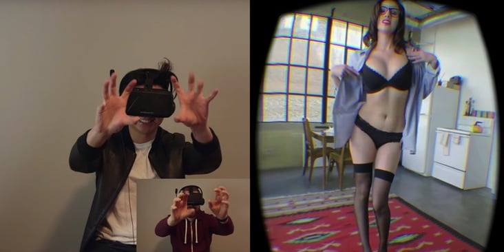Virtual Reality Strip Tease Prank. Watch This!