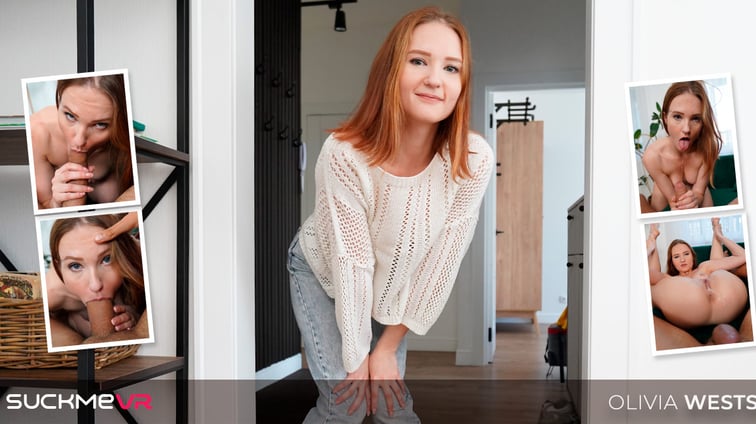 Adorable Ginger Olivia Westsun Has A Blast In Her First Porn Scene Olivia Westsun Suck Me VR vr porn video