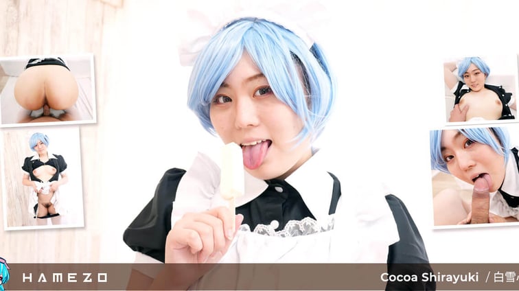 Cute Slutty Maid Cocoa Shirayuki Is So Happy to Be Bread Cocoa Shirayuki Hamezo vr porn video