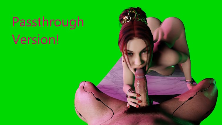 Deepthroat Blowjob Featuring Scarlet Fyre (OC) [Passthrough]  VReal_18K Premium vr porn video