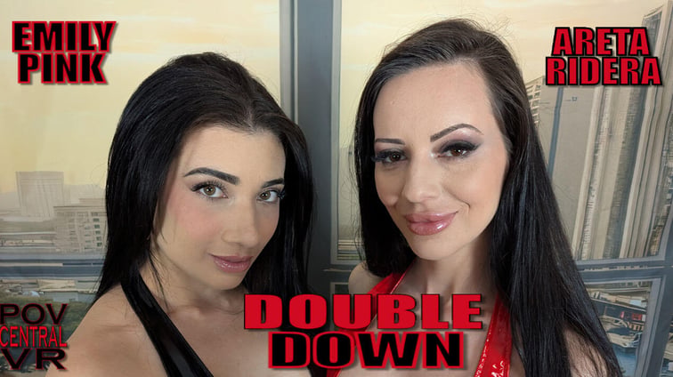 Emily Pink And Areta Ridera: Double Down Areta Ridera, Emily Pink POV Central vr porn video