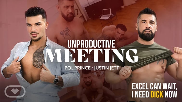 [Gay] Unproductive Meeting Julio Pisco, Justin Jett, Pol Prince VirtualRealGay vr porn video