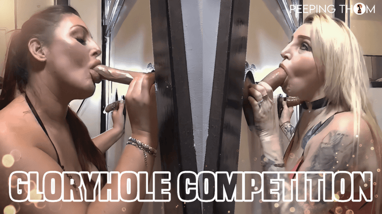 Gloryhole Competition - Loula Vs Crystal Full Scene Crystal Smith, Loula Lou Peeping Thom vr porn video