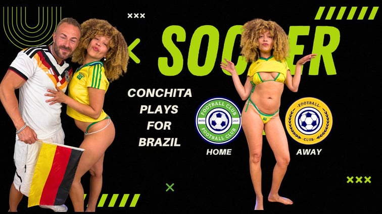 Hot Football Playoff Between Brazil and Germany Conchita April Movie Productions vr porn video