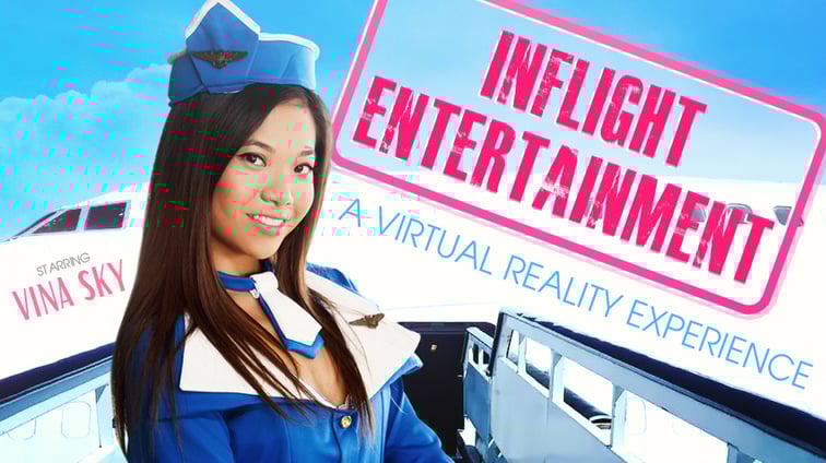 Inflight Entertainment - Sexy Stewardess Vina Sky VR Bangers vr porn video