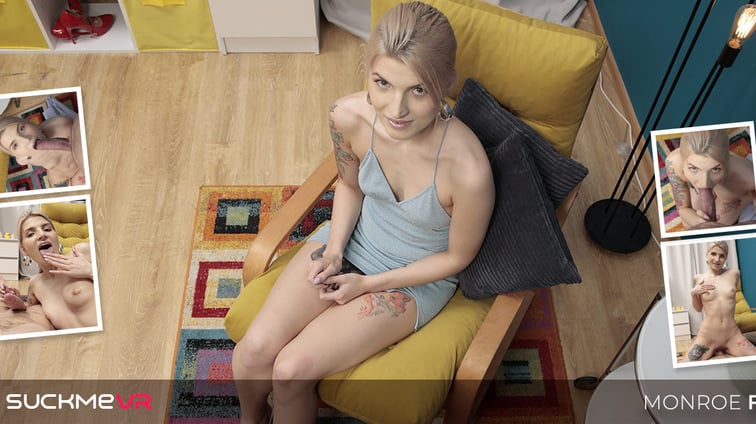 Monroe Fox Plays Nice With A BWC Monroe Fox Suck Me VR vr porn video