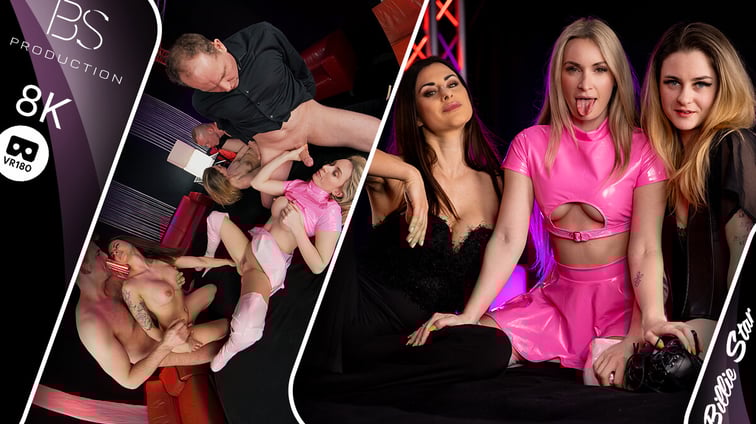 Orgy of 6 in the Club Billie Star, Melly4You, Micky Muffin BS-Production vr porn video