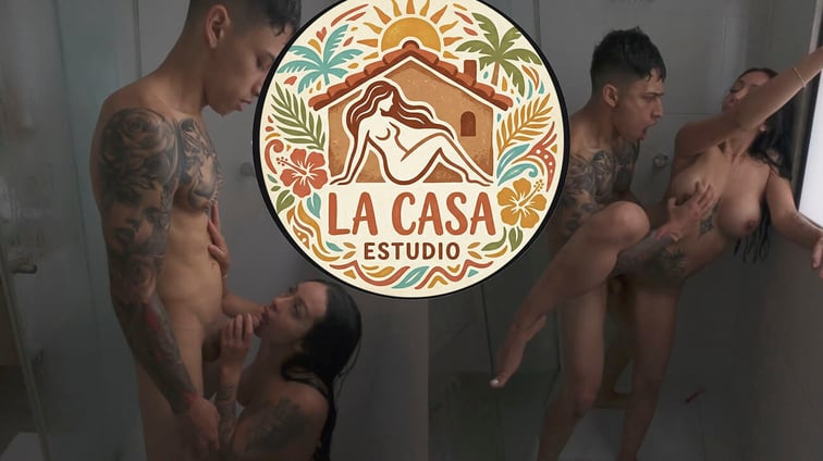Shower Sex With Mouth Full of Cum Mariana Sandoval La Casa vr porn video