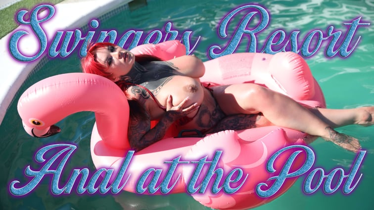 Swingers Resort - Anal at the Pool Sabien DeMonia SkyHighVR vr porn video