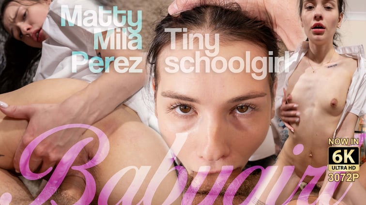 Tiny Schoolgirl Cowgirl Matty Mila Perez perVRt vr porn video