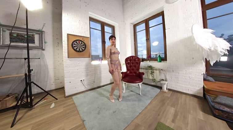 Vanessa Von in Blue Vanessa Von Luminous vr porn video