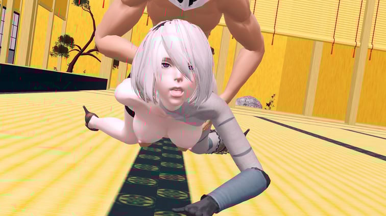 Nier Automata - 2B Fucked From Behind Part 2 (A XXX Parody) 2B CGI Lewd FRAGGY vr porn video